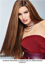 Glamour and More Remy Human Hair Lace Front Wig (Hand-Tied)
