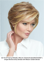 GO TO STYLE by RAQUEL WELCH | RL29./25 GOLDEN RUSSET | Ginger Blonde evenly blended with Medium Golden Blonde