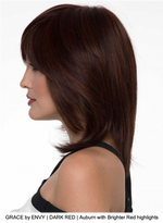 GRACE by ENVY | DARK RED | Auburn with Brighter Red highlights