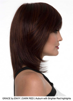 GRACE by ENVY | DARK RED | Auburn with Brighter Red highlights