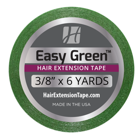 Easy Green Hair Extension Tape 3/8" x 6 Yd