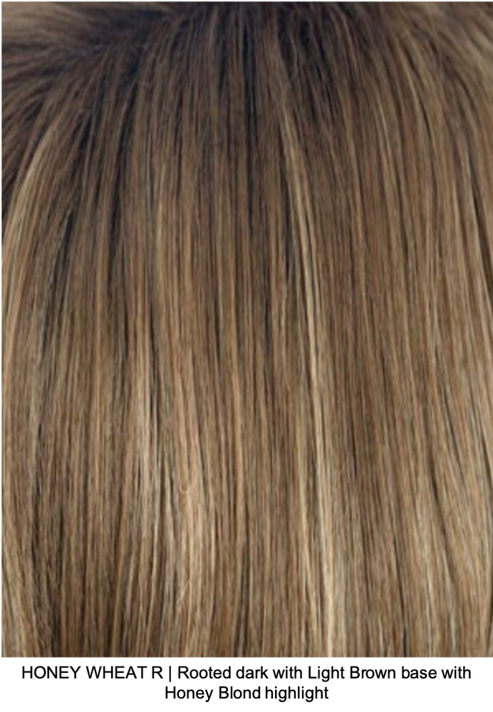 HONEY WHEAT R | Rooted dark with Light Brown base with Honey Blond highlight