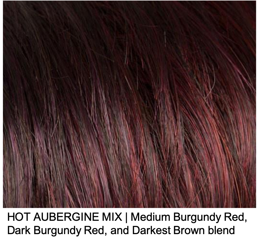 HOT AUBERGINE MIX | Medium Burgundy Red, Dark Burgundy Red, and Darkest Brown Blend