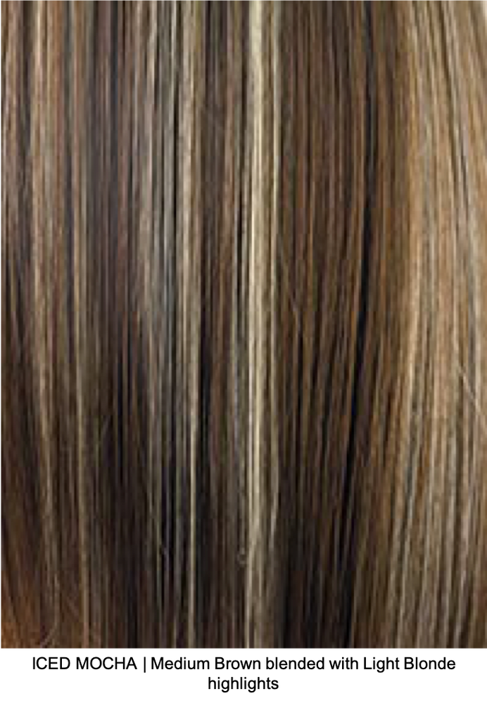 ICED MOCHA | Medium Brown blended with Light Blonde highlights