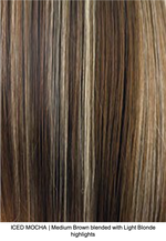 ICED MOCHA | Medium Brown blended with Light Blonde highlights