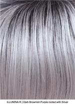 ILLUMINA R | Dark Brown with Purple rooted with Silver