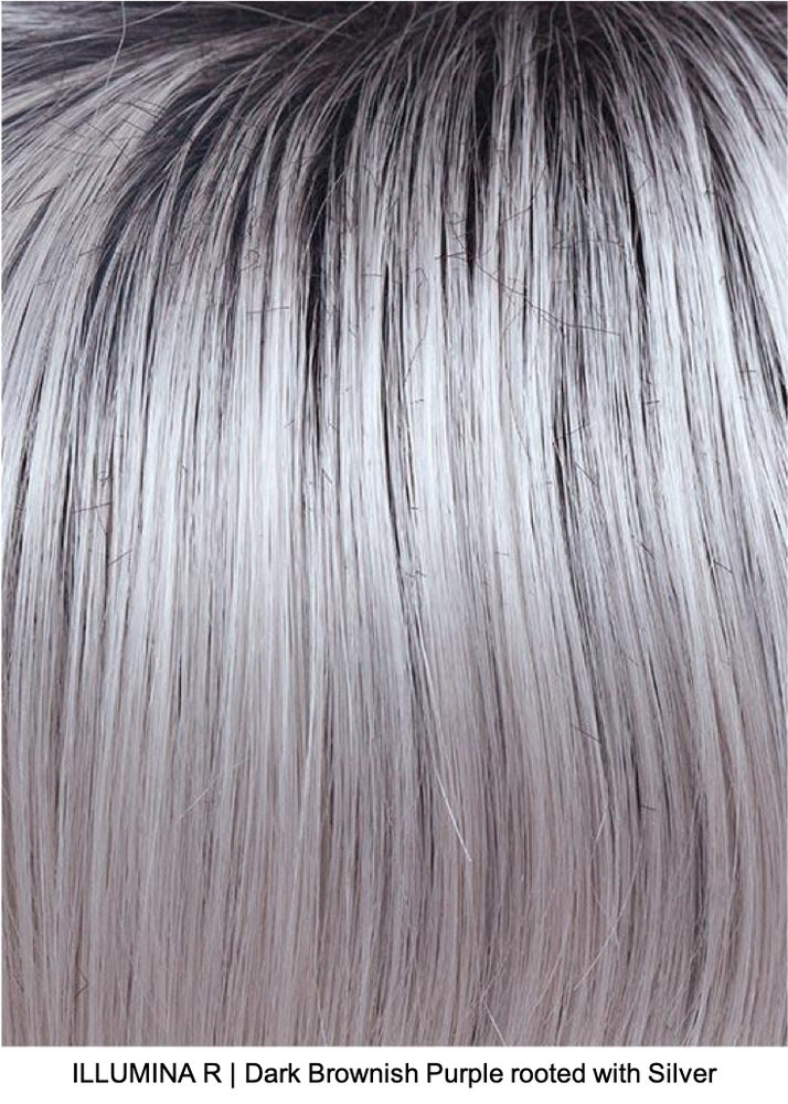 ILLUMINA R | Dark Brownish Purple rooted with Silver