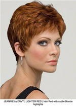 JEANNIE by ENVY | LIGHTER RED | Irish Red with subtle Blonde highlights