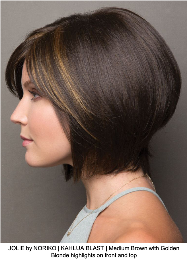 JOLIE by NORIKO | KAHLUA BLAST | Medium Brown with Golden Blonde highlights on front and top