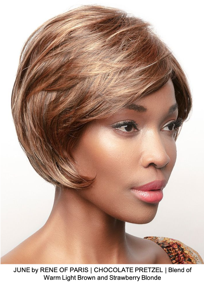 JUNE by RENE OF PARIS | CHOCOLATE PRETZEL | Blend of Warm Light Brown and Strawberry Blonde