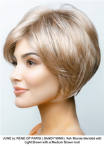 JUNE by RENE OF PARIS | SANDY MINK | Ash Blonde blended with Light Brown with a Medium Brown root