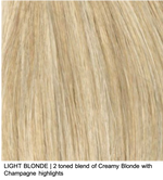 LIGHT BLONDE | 2 toned blend of Creamy Blonde with Champagne highlights 