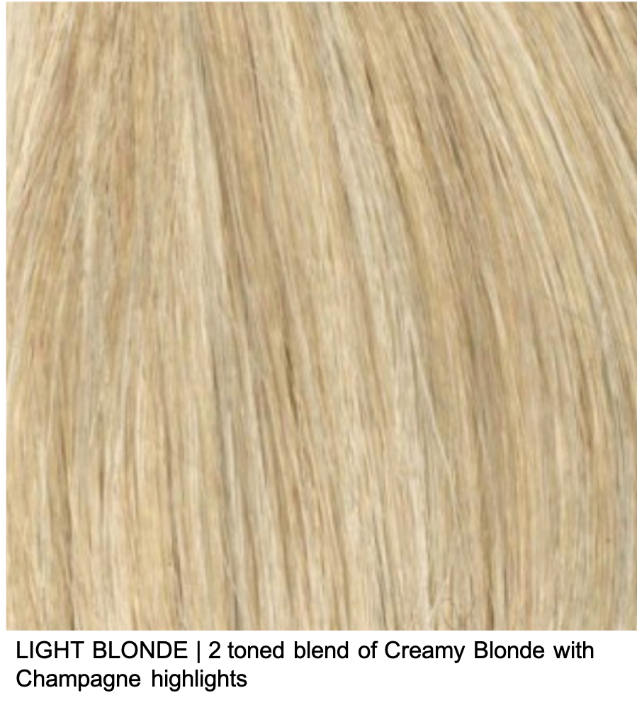 LIGHT BLONDE | 2 toned blend of Creamy Blonde with Champagne highlights 