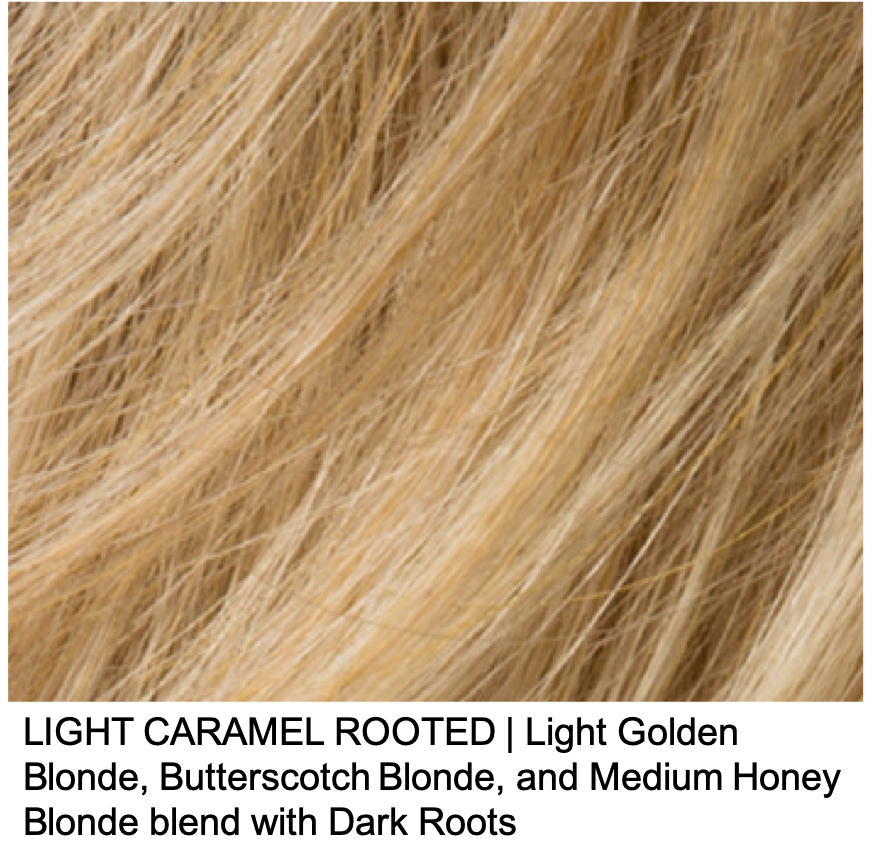 LIGHT CARAMEL ROOTED | Light Golden Blonde, Butterscotch Blonde, and Medium Honey Blonde blend with Dark Roots
