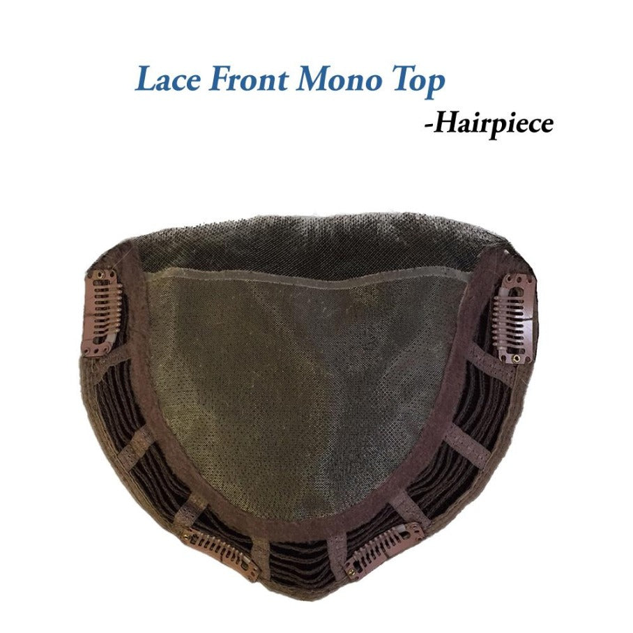 LACE FRONT MONO TOPPER VOLUME 6" HAIRPIECE by BELLE TRESS | Cap