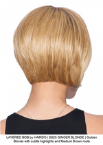LAYERED BOB by HAIRDO | SS25 GINGER BLONDE | Golden Blonde with subtle highlights and Medium Brown roots