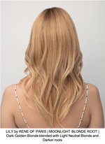 LILY by RENE OF PARIS |  MOONLIGHT BLONDE ROOT | Dark Golden Blonde blended with Light Neutral Blonde and Darker roots