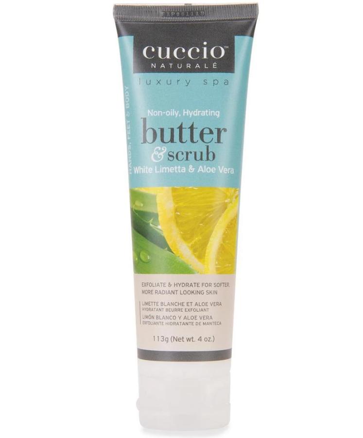 Cuccio Limetta & Aloe Vera Butter Scrub, 4 oz.