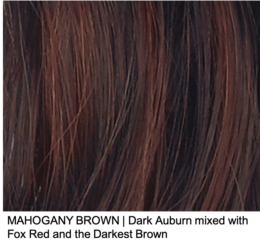 MAHOGANY BROWN | Dark Auburn mixed with Fox Red and the Darkest Brown