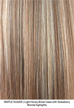 MAPLE SUGAR | Light Honey Brown base and Strawberry Blonde highlights