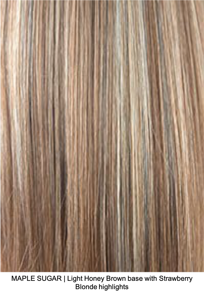 MAPLE SUGAR | Light Honey Brown base and Strawberry Blonde highlights