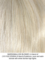 Marshmallow Blonde by Belle Tress Platinum Blonde, pute and satin blonde