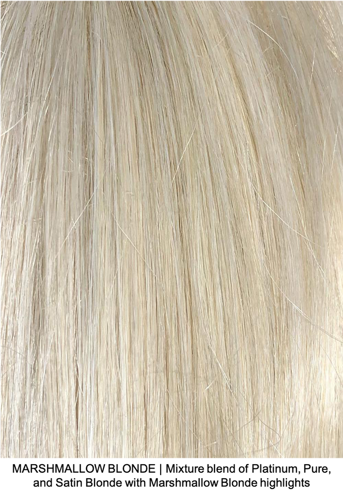 MARSHMALLOW BLONDE | Mixture blend of Platinum, Pure, and Satin Blonde with Marshmallow Blonde highlights 