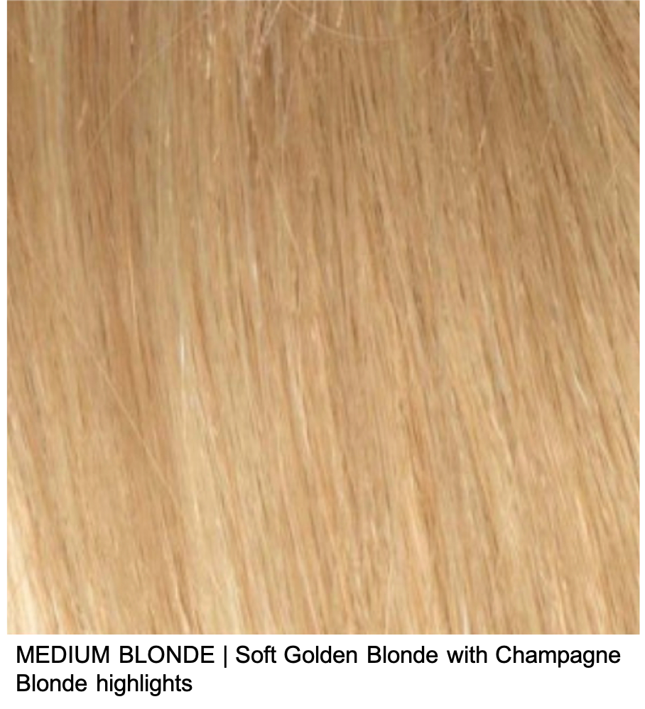 MEDIUM BLONDE | Soft Golden Blonde with Champagne Blonde highlights 