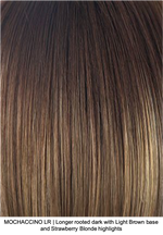 MOCHACCINO LR | Longer rooted dark with Light Brown base and Strawberry Blonde highlights