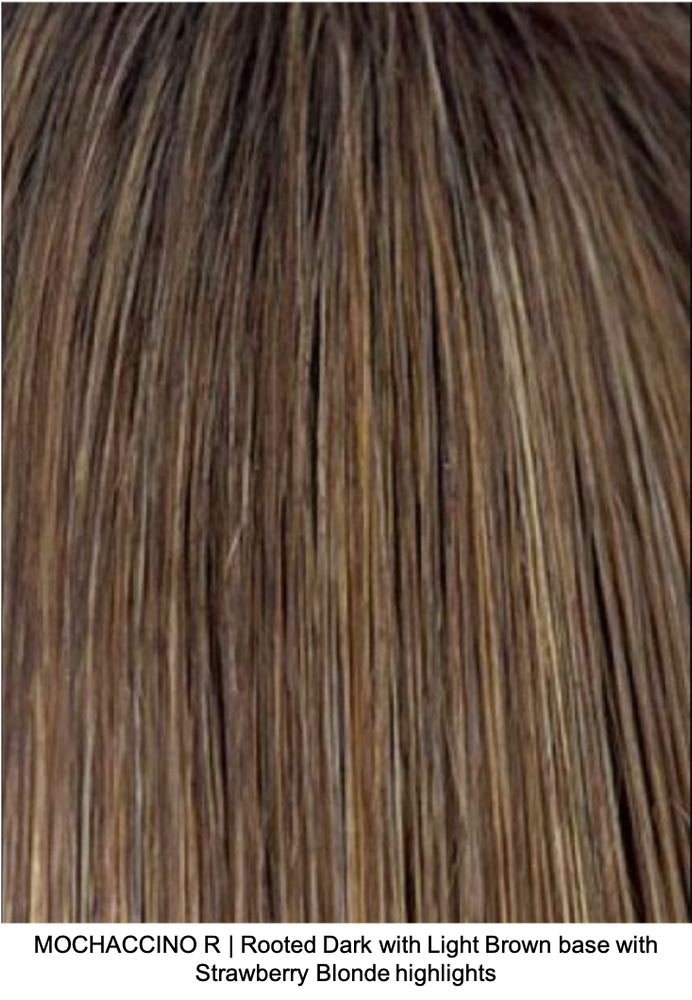 MOCHACCINO R | Rooted Dark with Light Brown base with Strawberry Blonde highlights