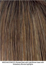 MOCHACCINO R | Rooted Dark with Light Brown base with Strawberry Blonde highlights 