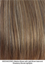 MOCHACCINO | Medium Brown with Light Brown base and Strawberry Blonde highlights 