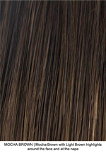 MOCHA BROWN | Mocha Brown with Light Brown highlights around the face and at the nape