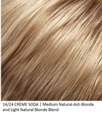 14/24 CRÈME SODA | Medium Natural-Ash Blonde and Light Natural Blonde Blend