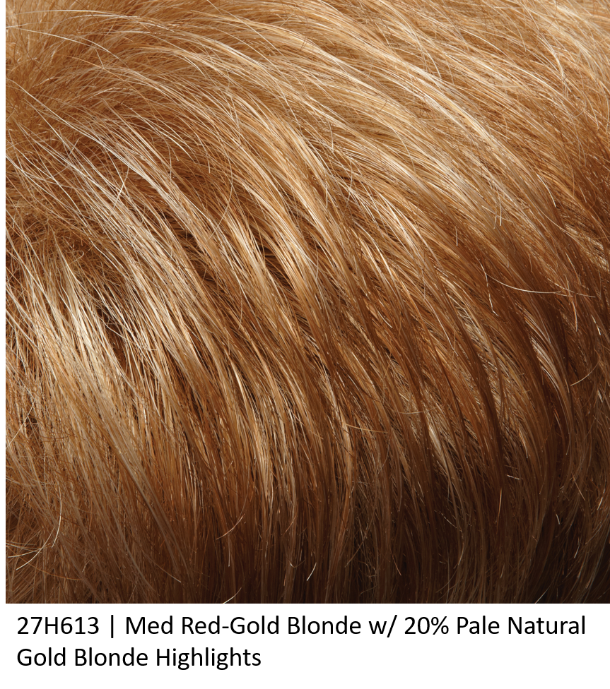 27H613 | Med Red-Gold Blonde w/ 20% Pale Natural Gold Blonde Highlights
