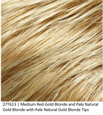 27T613 | Medium Red-Gold Blonde and Pale Natural Gold Blonde with Pale Natural Gold Blonde Tips