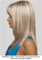 MADISON by ENVY | LIGHT BLONDE | 2 toned blend of Creamy Blonde with Champagne highlights 
