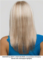 MADISON by ENVY | LIGHT BLONDE | 2 toned blend of Creamy Blonde with Champagne highlights 