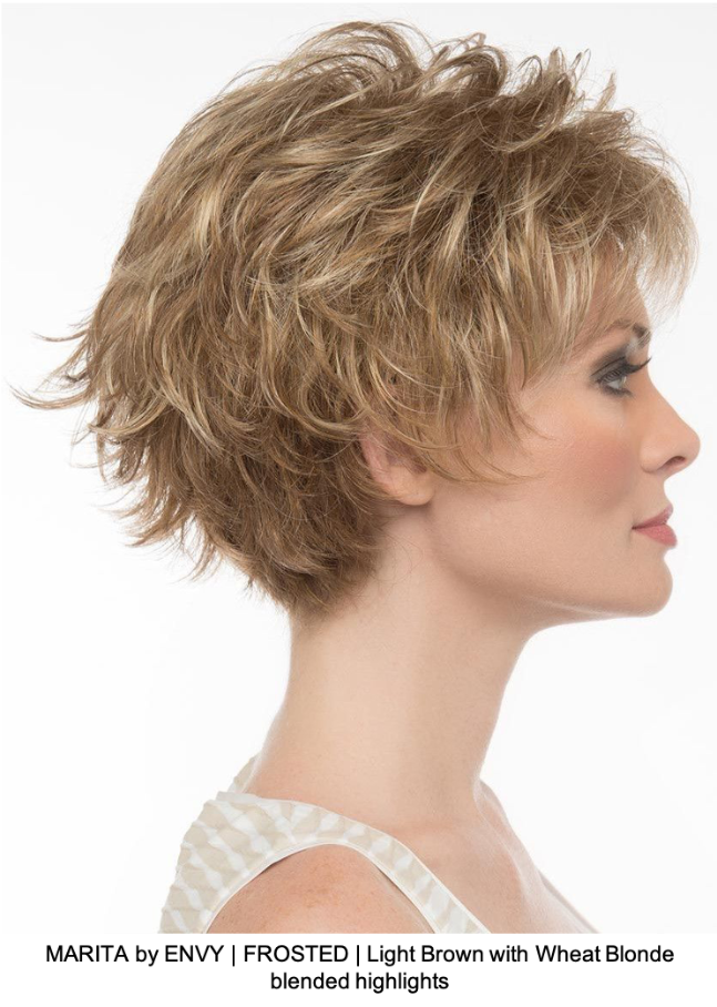 MARITA by ENVY | FROSTED | Light Brown with Wheat Blonde blended highlights