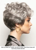MAX by RENE OF PARIS | SILVER STONE | Dark Brown base with multi Grey shades blended