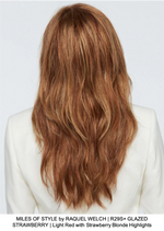MILES OF STYLE by RAQUEL WELCH | R29S+ GLAZED STRAWBERRY | Light Red with Strawberry Blonde Highlights