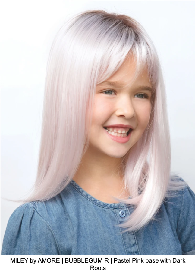 MILEY by AMORE | BUBBLEGUM R | Pastel Pink base with Dark Roots