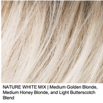 NATURE WHITE MIX | Medium Golden Blonde, Medium Honey Blonde, and Light Butterscotch Blend