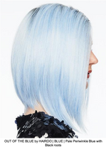 OUT OF THE BLUE by HAIRDO | BLUE | Pale Periwinkle Blue with Black roots