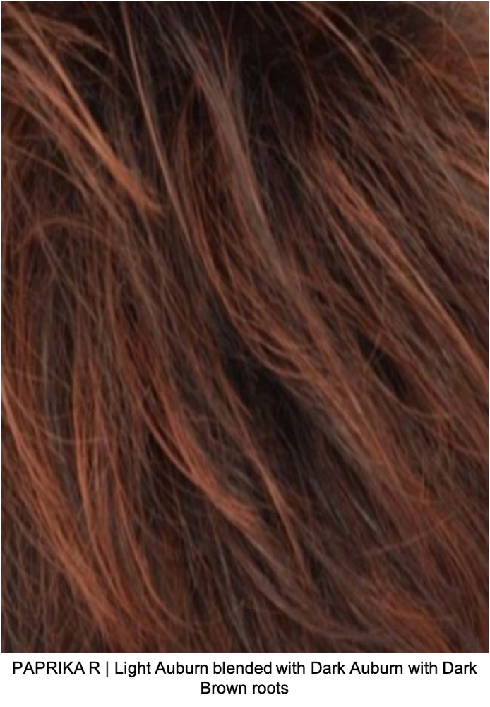PAPRIKA R | Light Auburn blended with Dark Auburn with Dark Brown roots