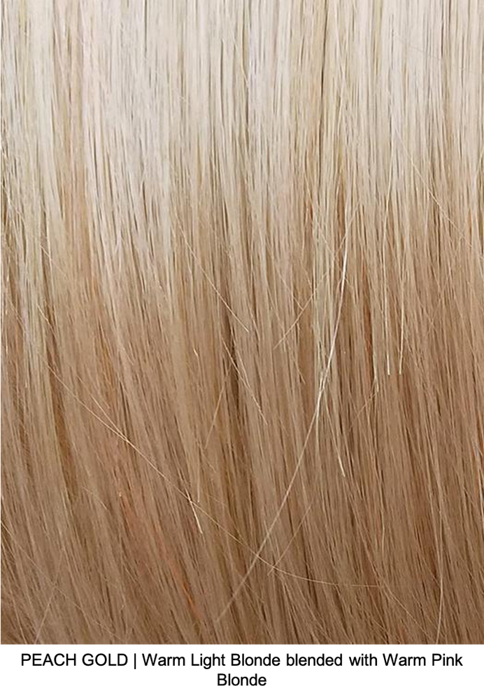 PEACH GOLD | Warm Light Blonde blended with Warm Pink Blonde 