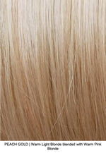 PEACH GOLD | Warm Light Blonde blended with Warm Pink Blonde 