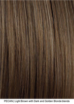 PECAN | Light Brown with Dark and Golden Blonde blends