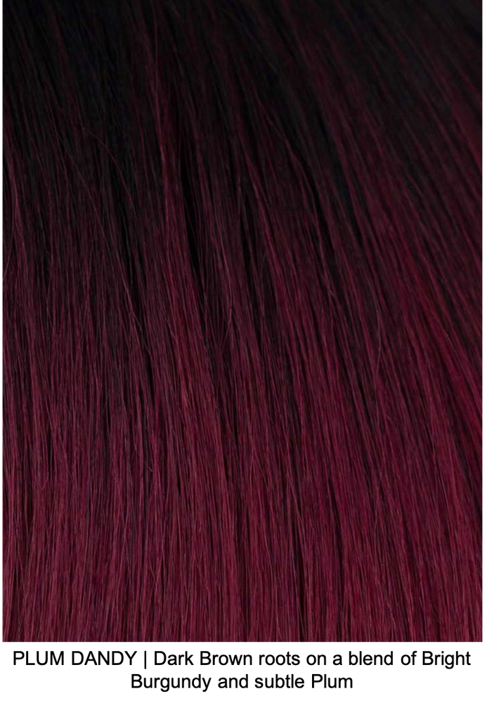 PLUM DANDY | Dark Brown roots on a blend of Bright Burgundy and subtle Plum