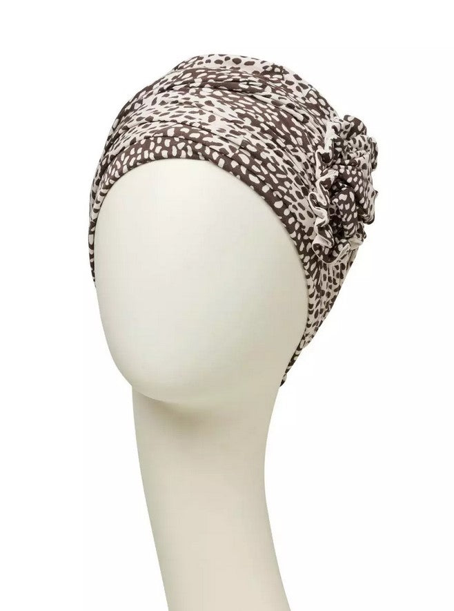 patchwork leo by christine headwear printed lotus turban
